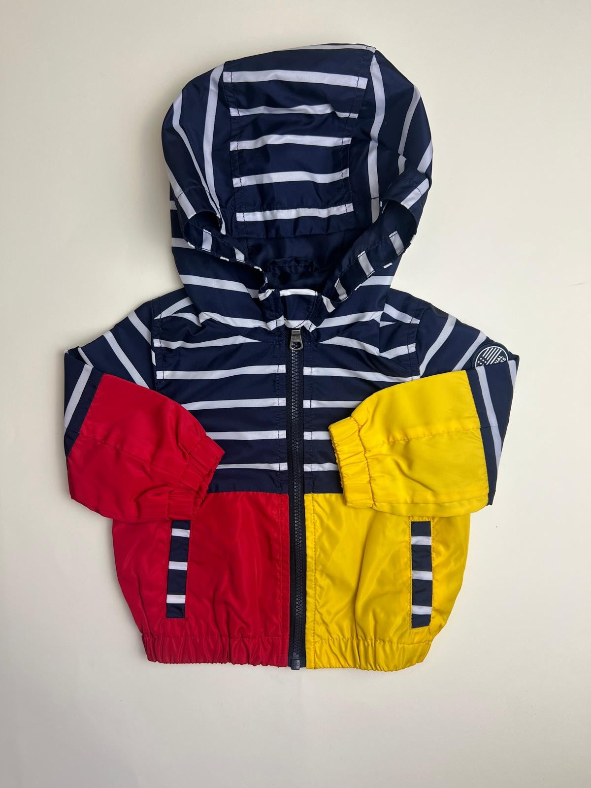 Giacca a vento per bambini a righe