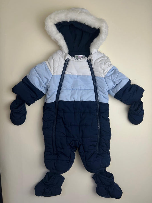 Tuta da neve imbottita Prenatal per neonato con cappuccio e accessori staccabili