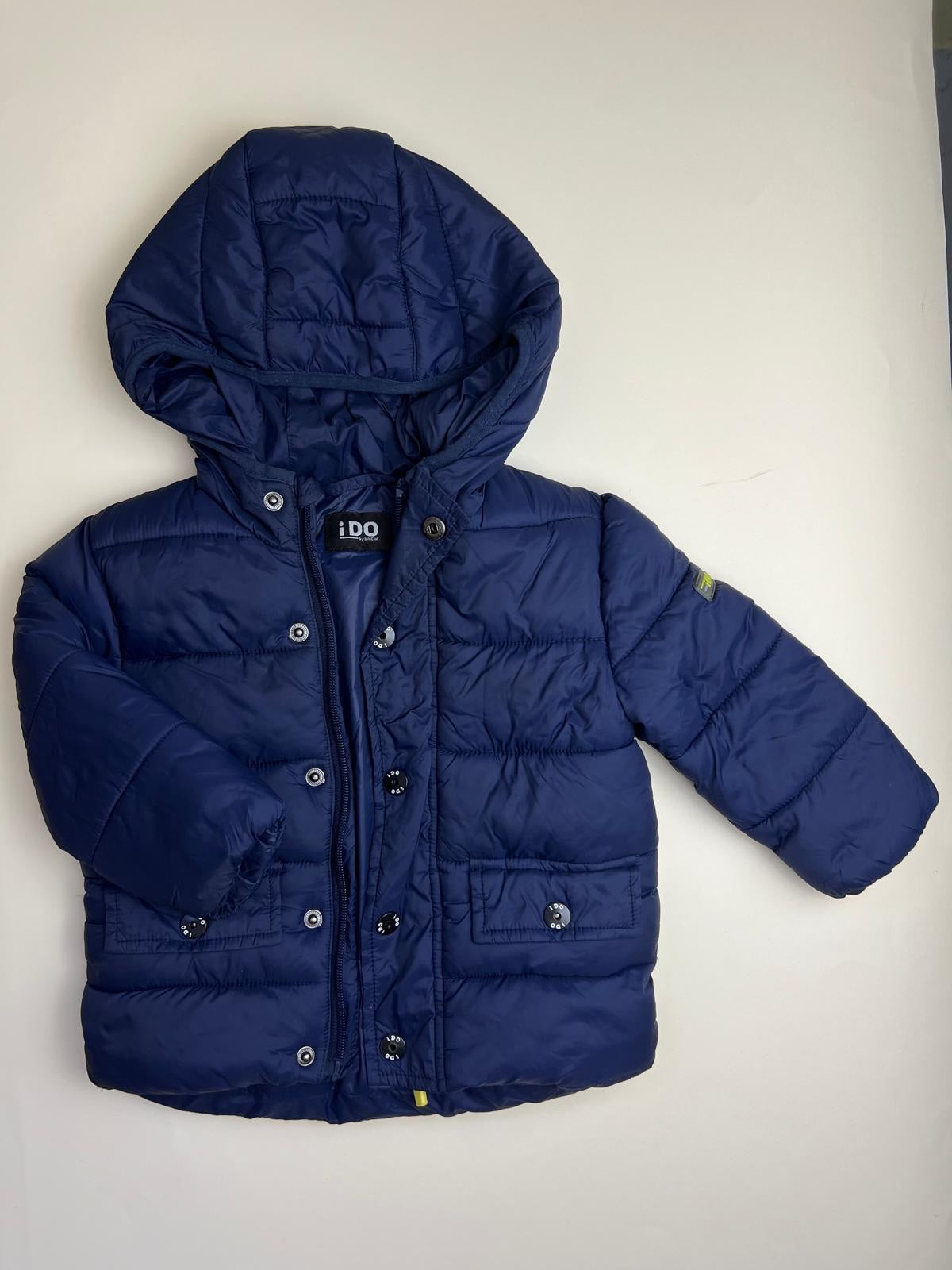 Piumino Bambino iDO con Cappuccio Blu Navy