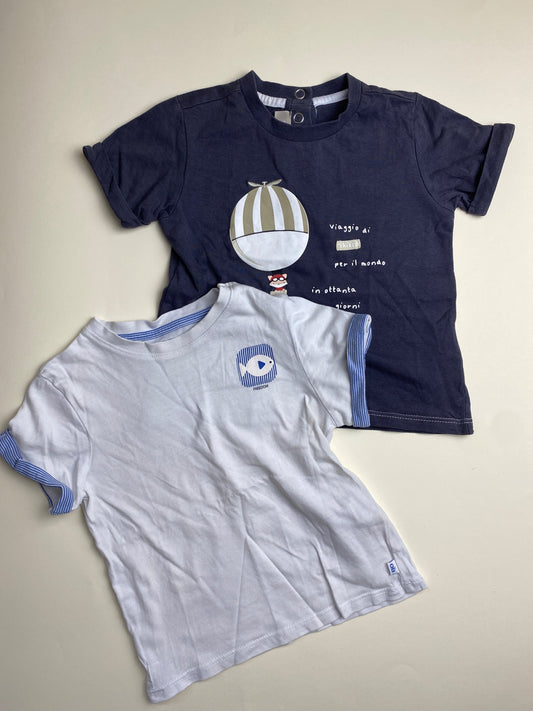 Set di due magliette per bambini
