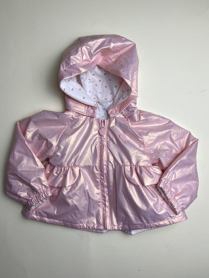 Giubbotto reversibile Impermeabile Rosa Metallizzato