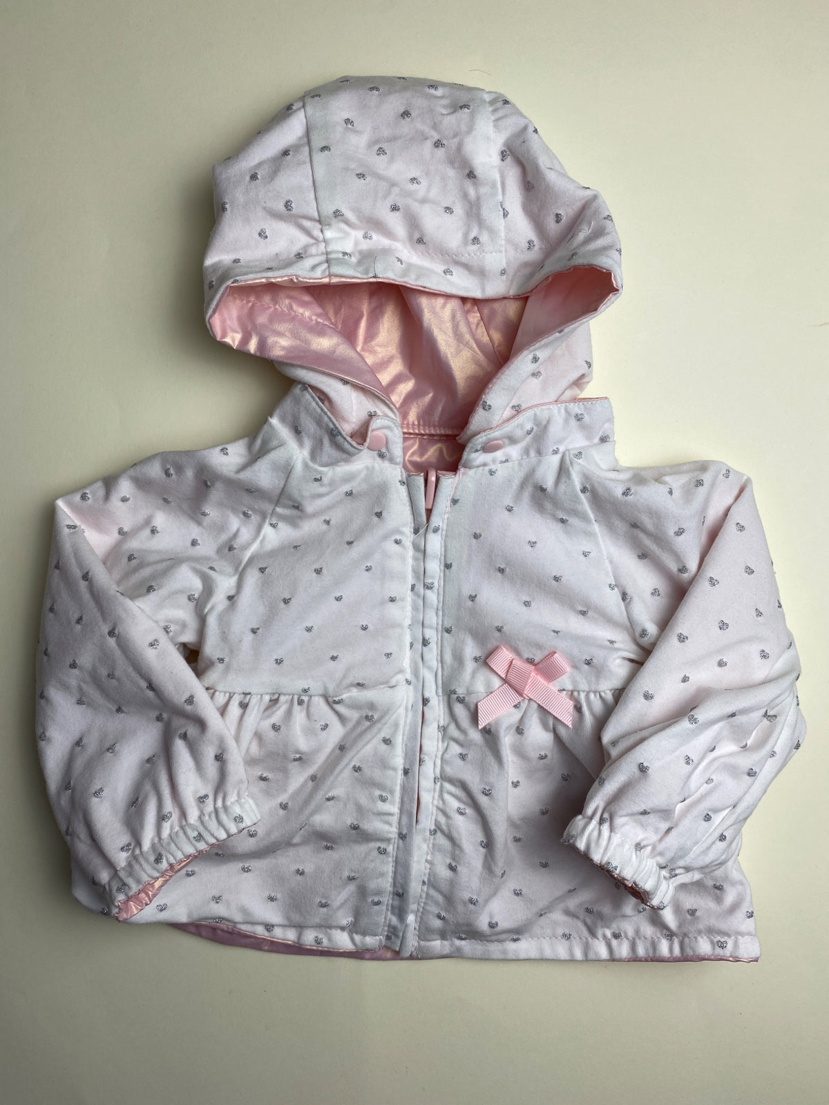 Giubbotto reversibile Impermeabile Rosa Metallizzato