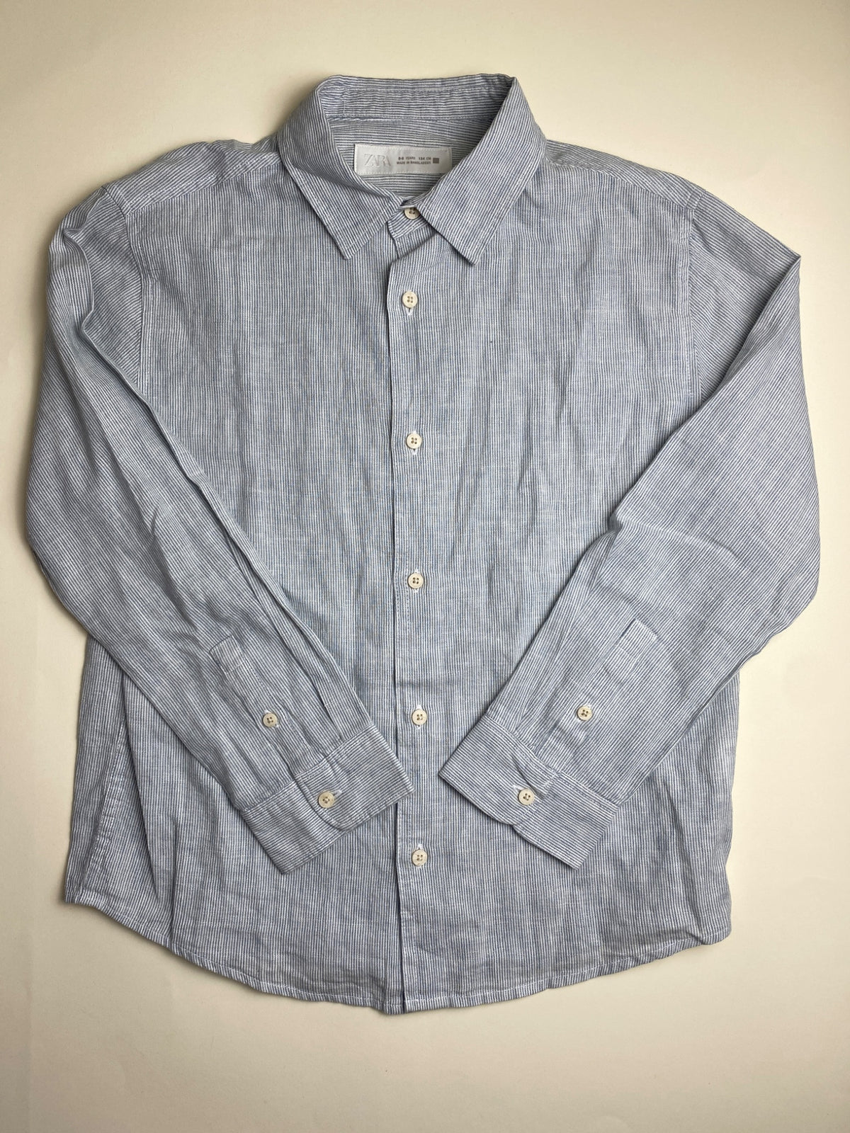 Camicia a righe blu e bianche Zara