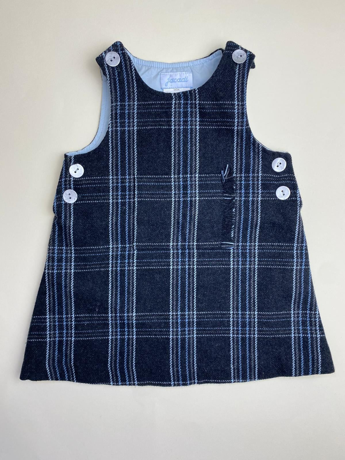Vestito Salopette Scozzese 