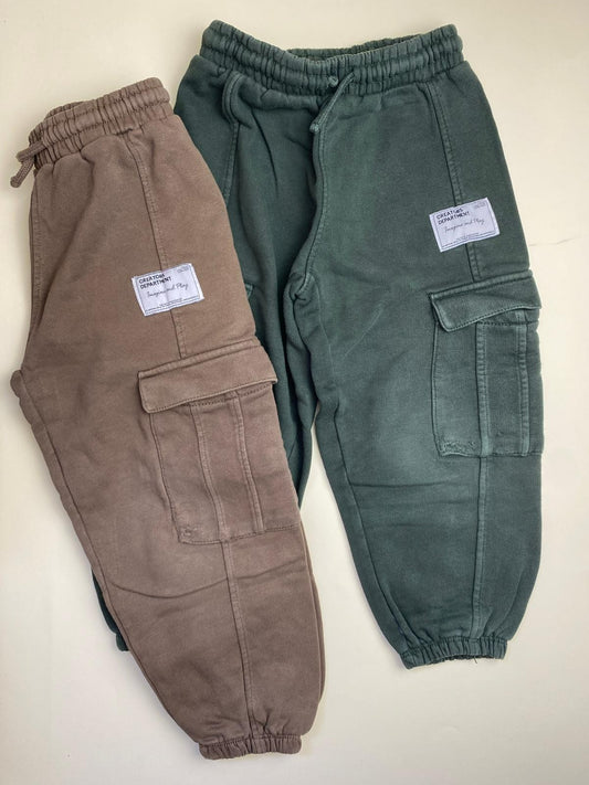 Pantaloni cargo in felpa per bambini
