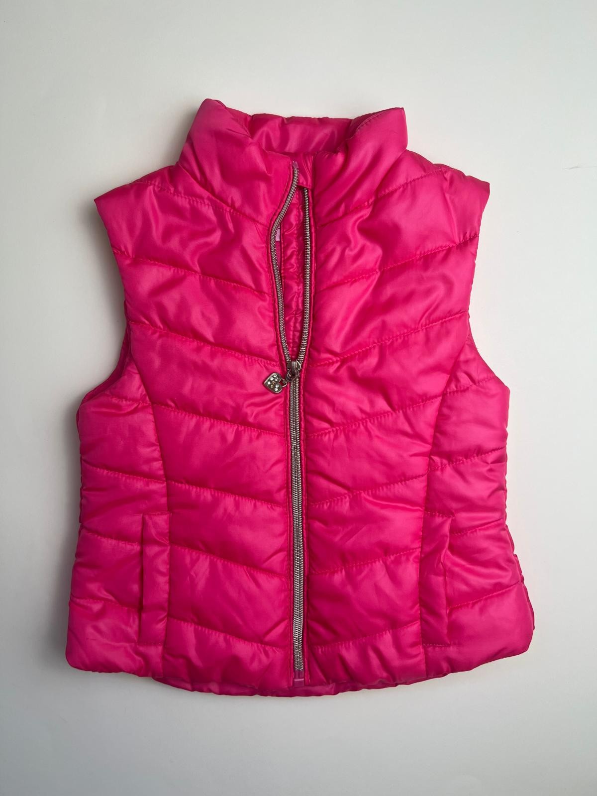 Gilet smanicato imbottito fucsia