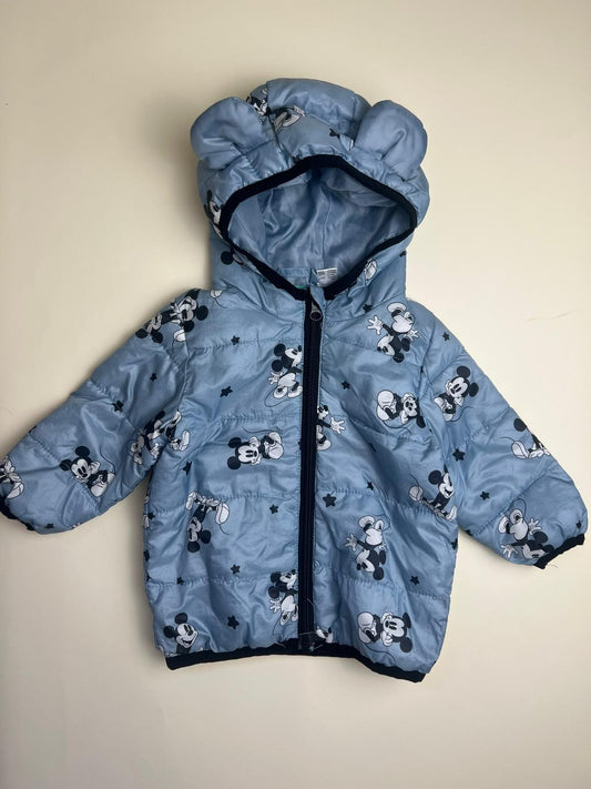 Piumino leggero neonato/bambino Mickey Mouse con orecchie