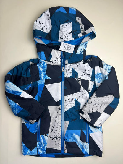 Giacca da sci CMP  con cappuccio e fantasia geometrica -piccole macchie lavabili