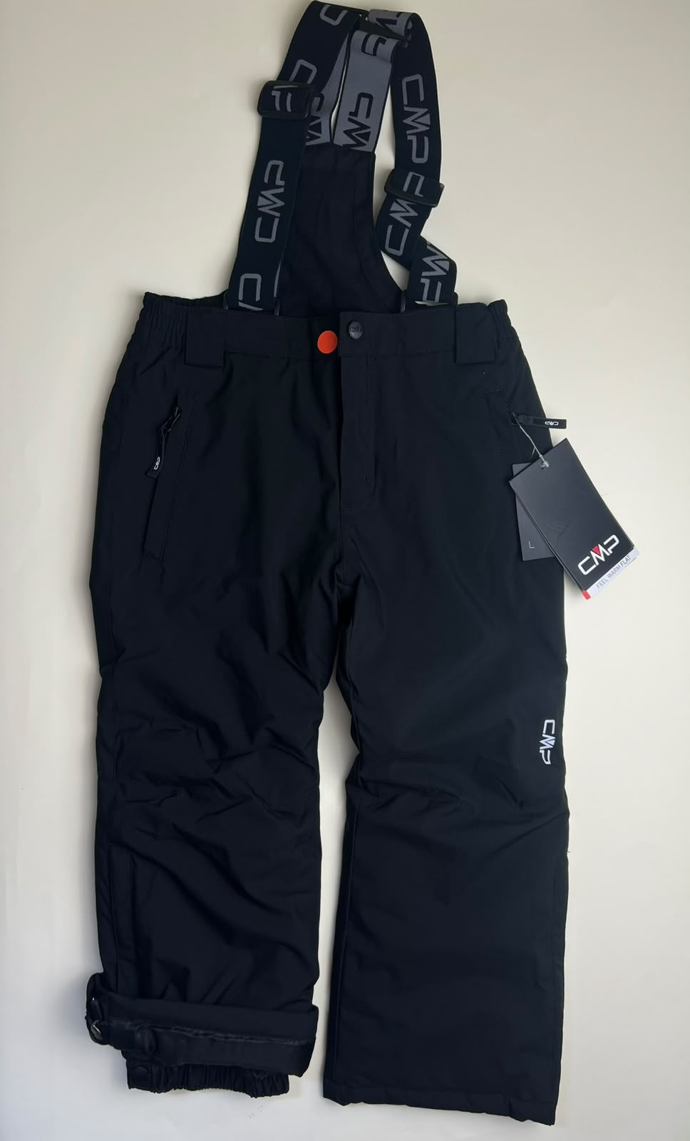 Pantaloni da sci CMP neri - difetto manca un bottone di due (si chiude)