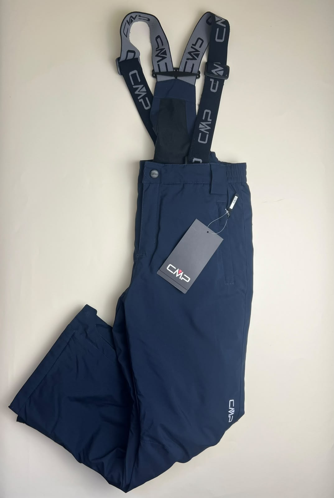 Pantaloni da Sci CMP con Bretelle Blu Navy