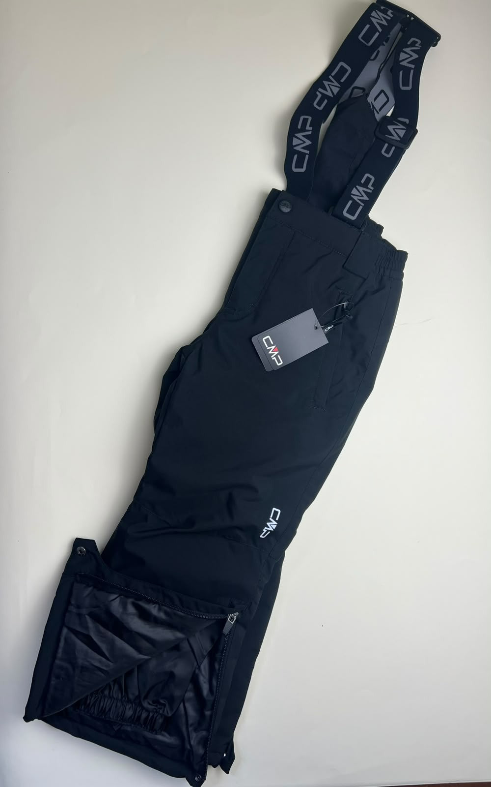 Pantaloni da sci CMP neri con bretelle