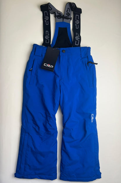 Pantaloni da sci CMP blu con bretelle - difetto macchie su ginocchio