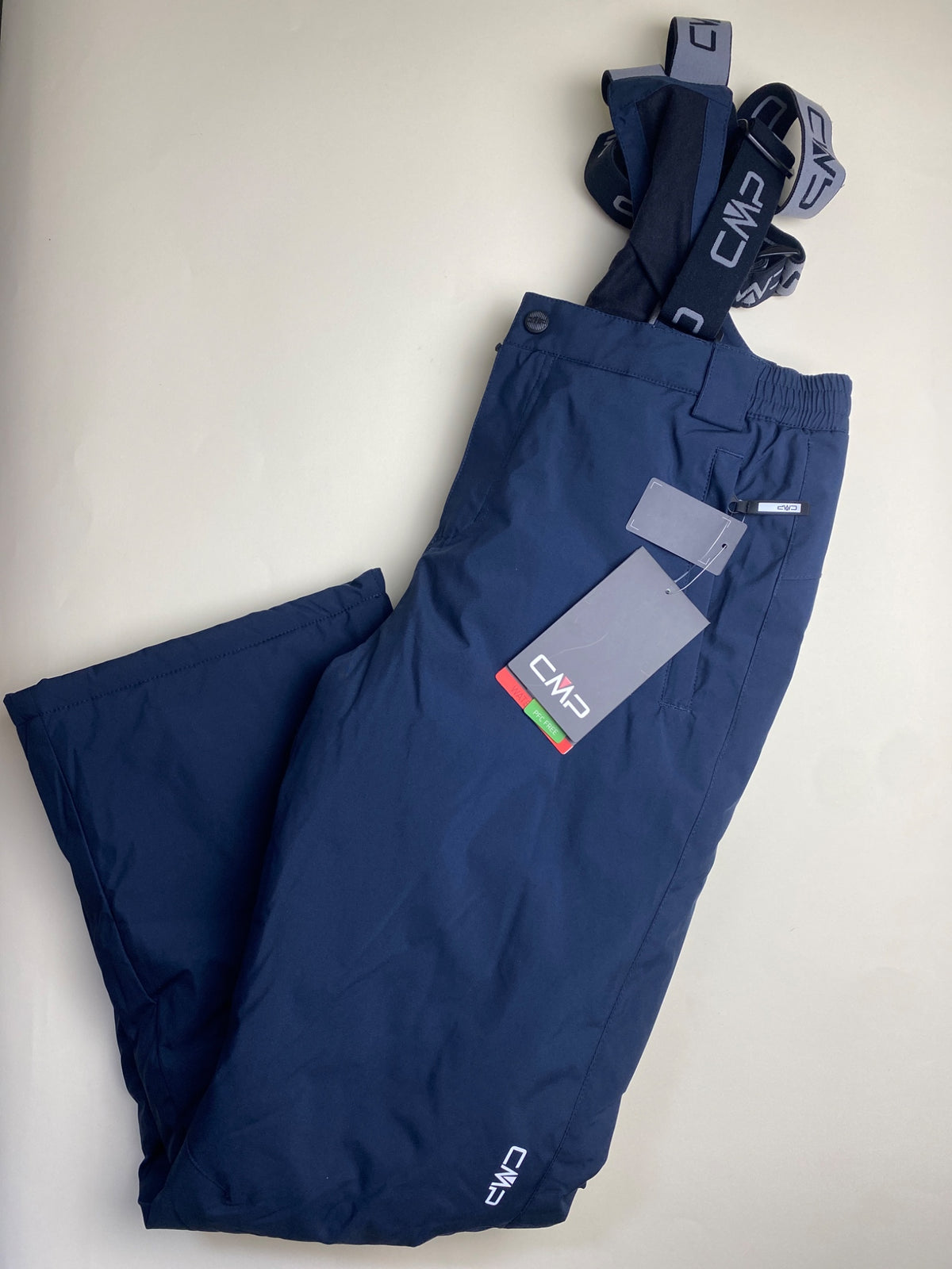 Pantaloni da Sci CMP Blu Navy con Bretelle- Manca un bottone su due (si chiude)