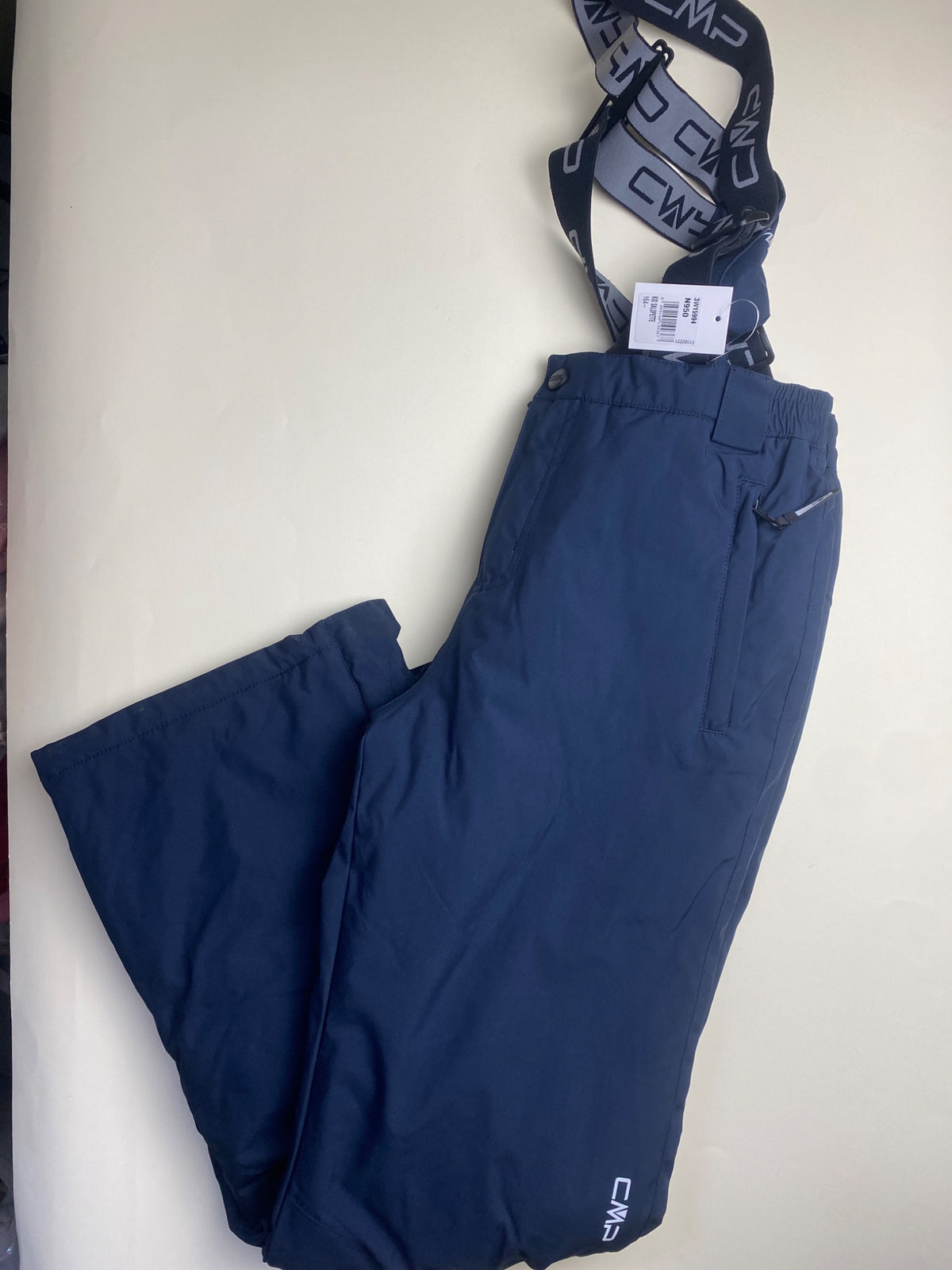 Pantaloni da sci CMP con bretelle, Blu Navy