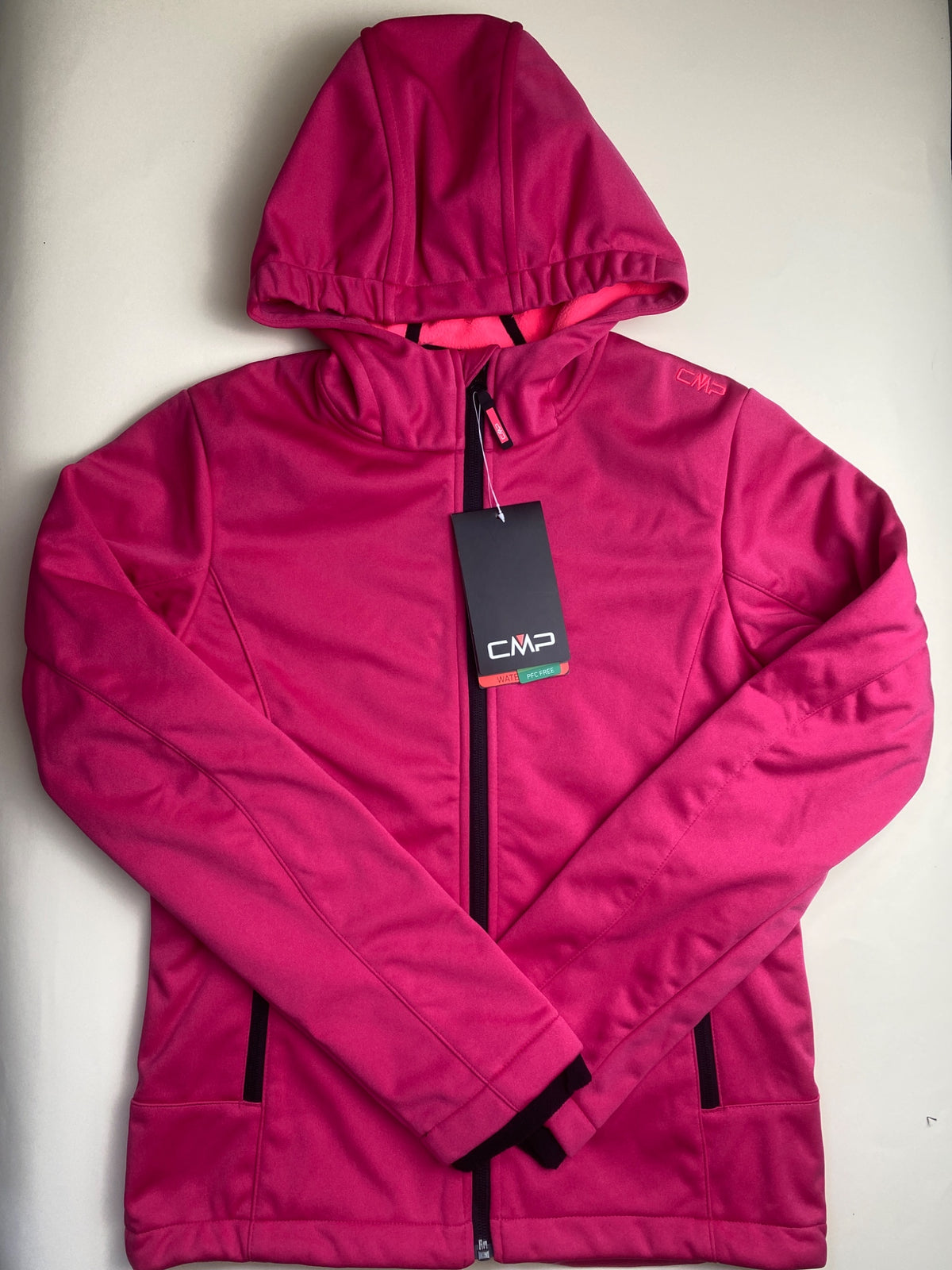 Giacca Softshell CMP con Cappuccio Fucsia