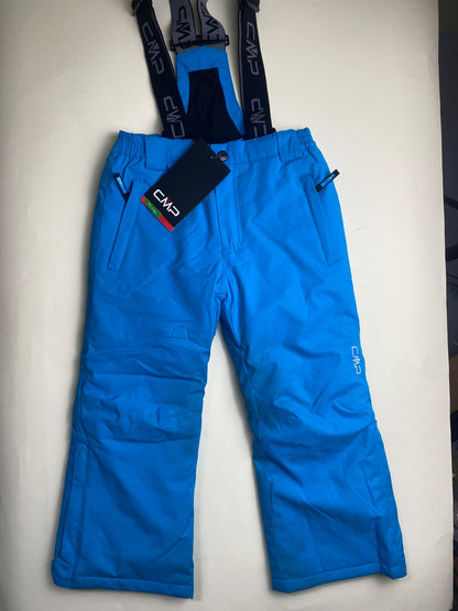 Pantaloni da sci CMP blu con bretelle - macchie lavabili 