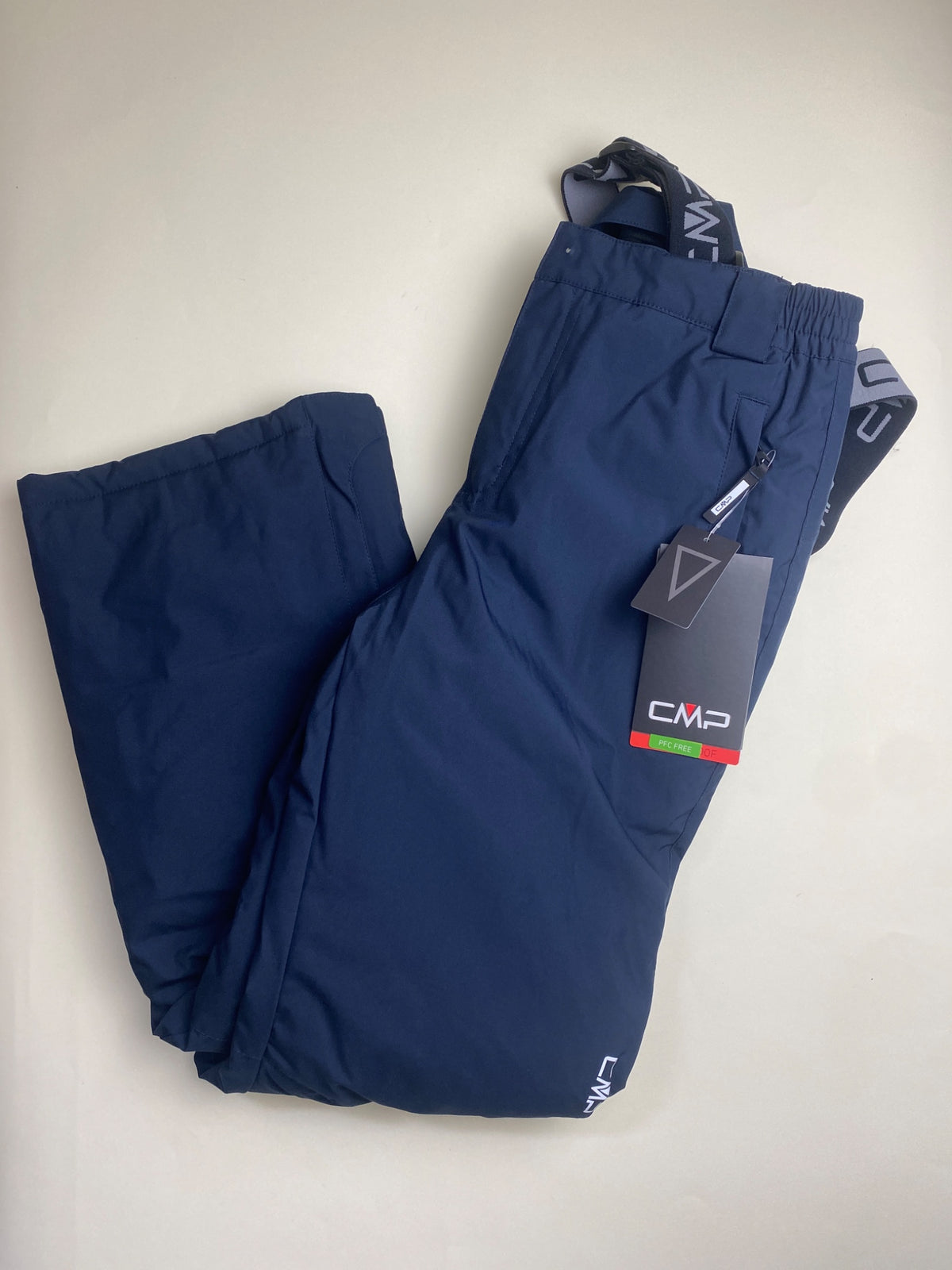 Pantaloni da sci CMP blu navy con bretelle - Manca un bottone su due (si chiude)