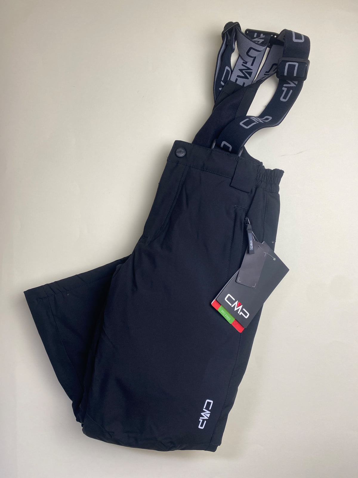 Pantaloni da sci CMP neri con bretelle - manca un bottone su due (si chiude)