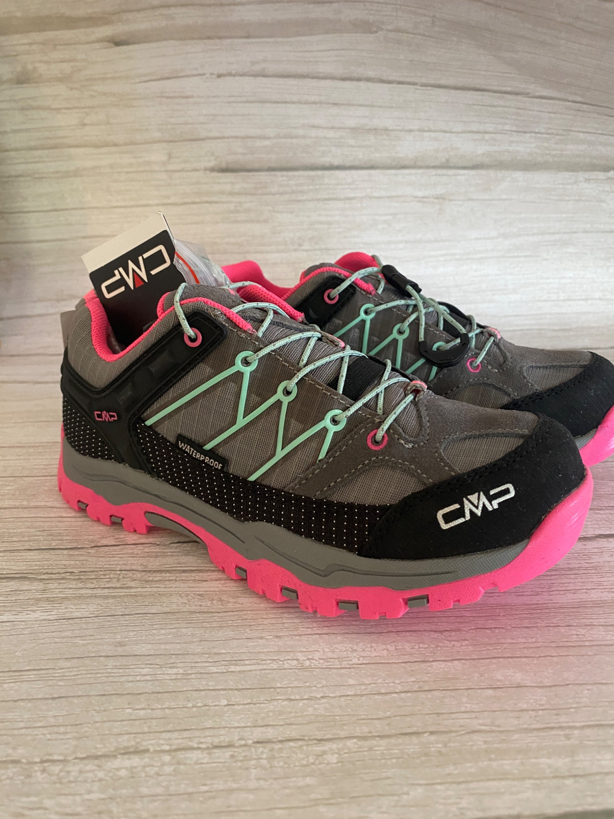 Scarpe da trekking CMP impermeabili grigie e fucsia