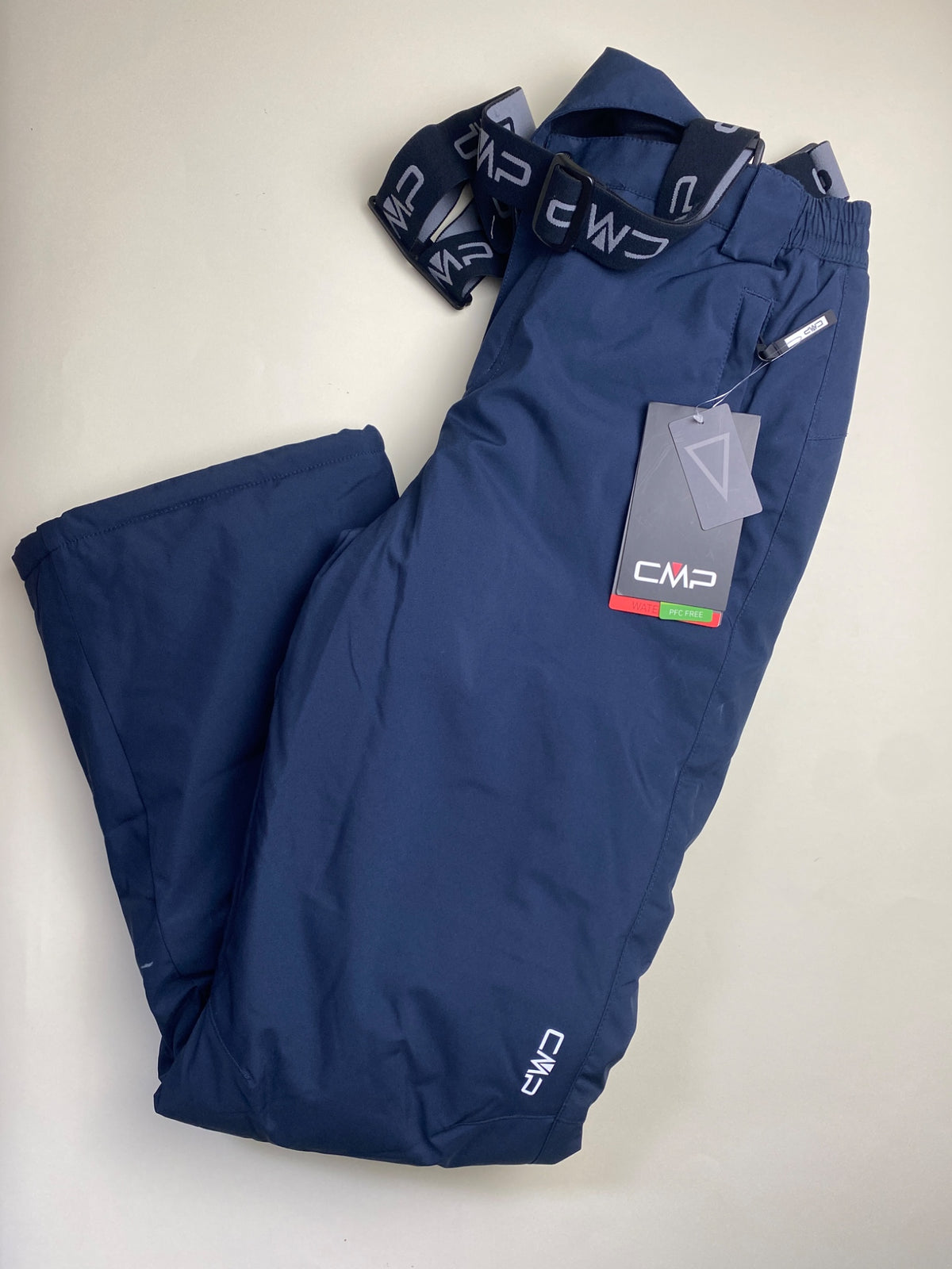 Pantaloni da sci CMP blu navy con bretelle- possibili piccoli difetti