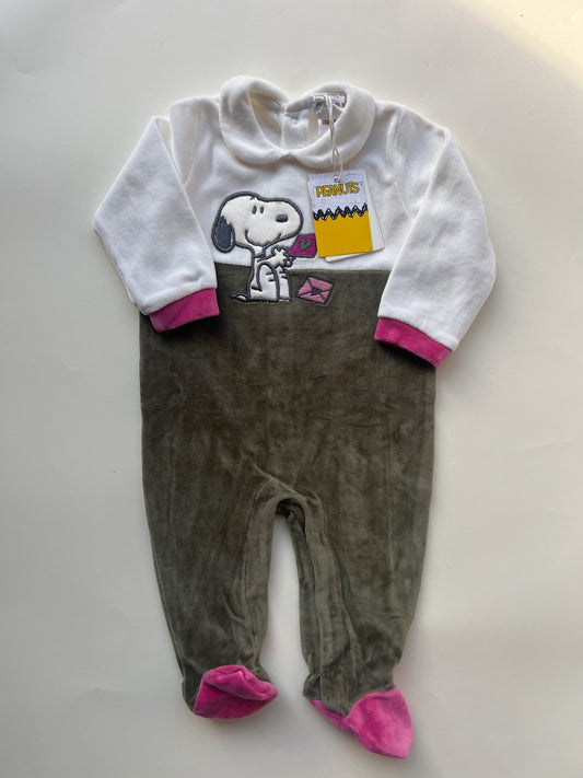 Tutina Neonato Snoopy Peanuts Bicolore