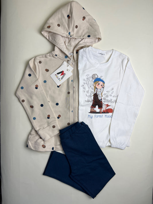 Completo 3 Pezzi Melby per Bambino/a
