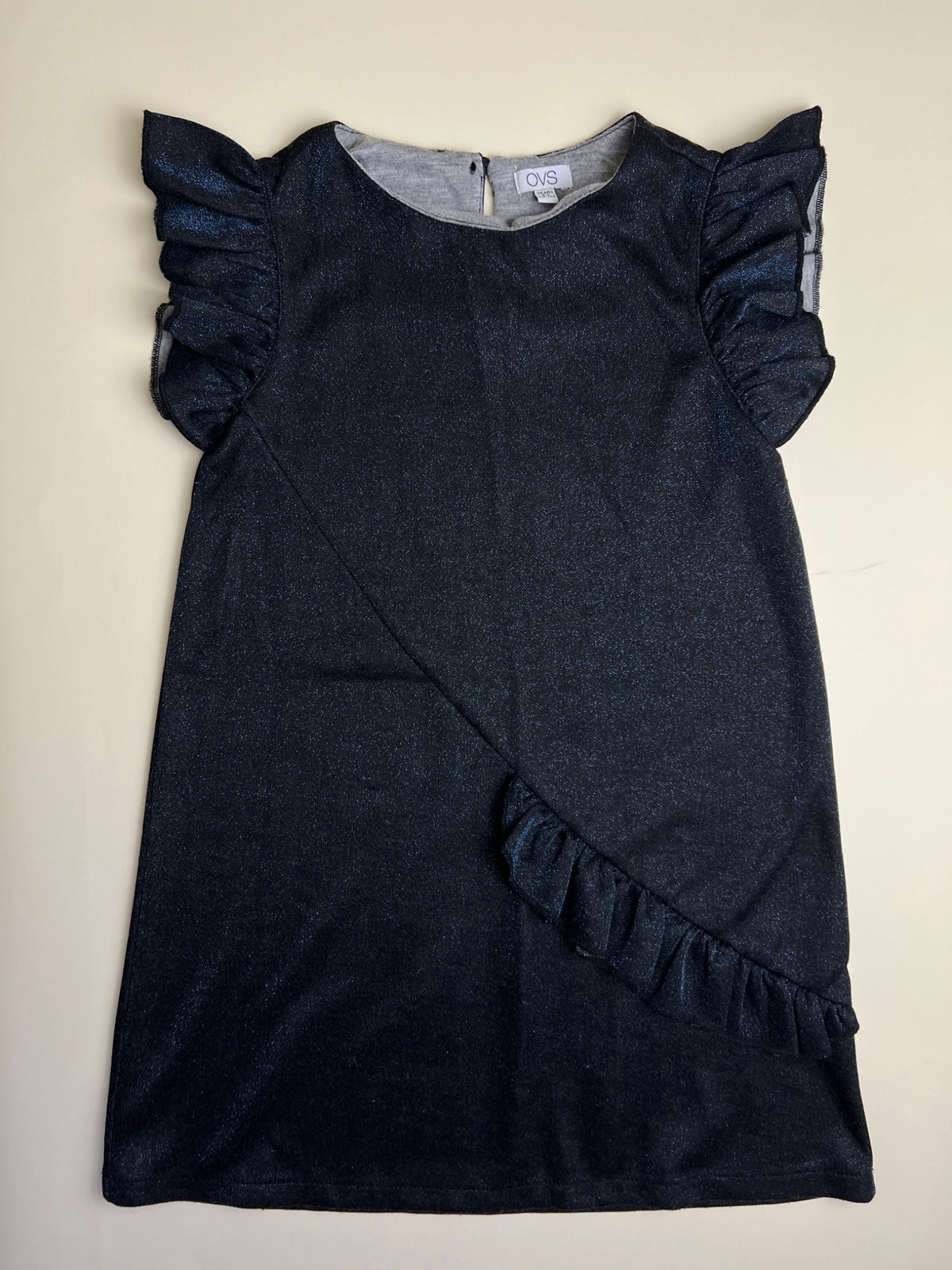 Vestito bambina con volant e glitter