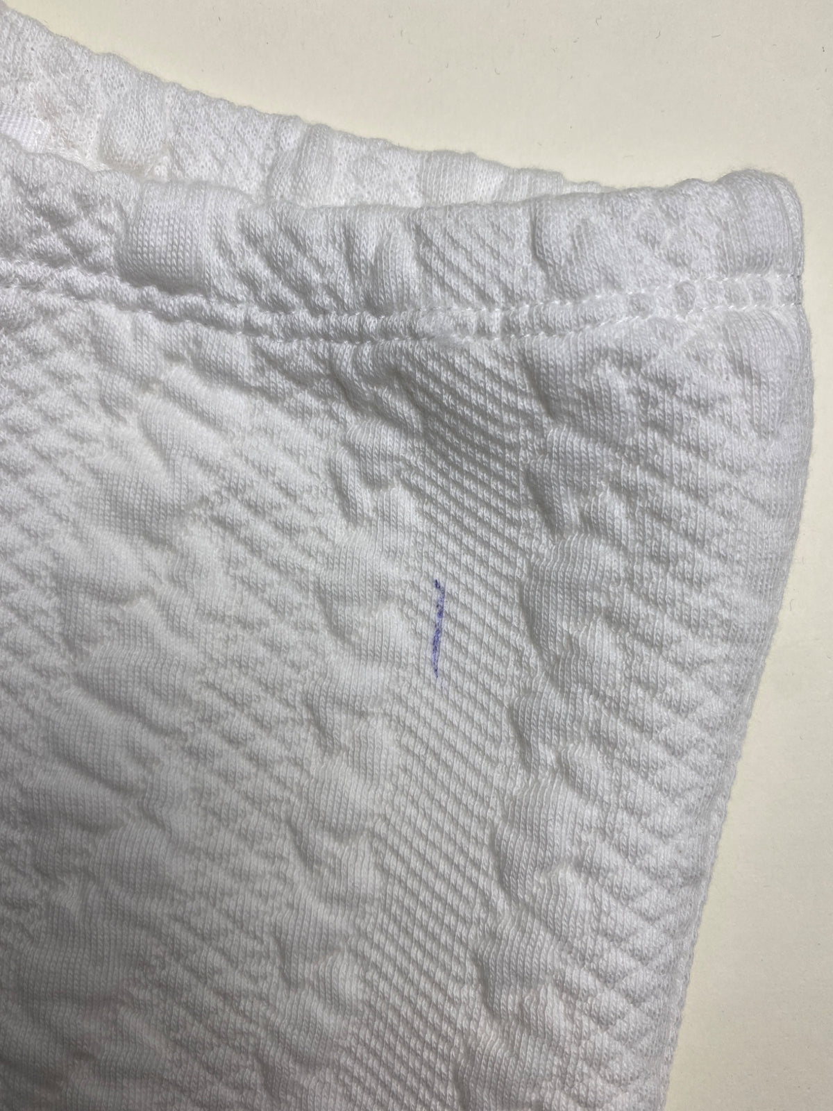 Completo Melby Bianco Trapuntato - piccolo segno di penna su pantalone (lavabile)