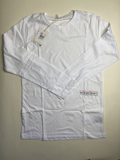 T-shirt a maniche lunghe Melby bianca