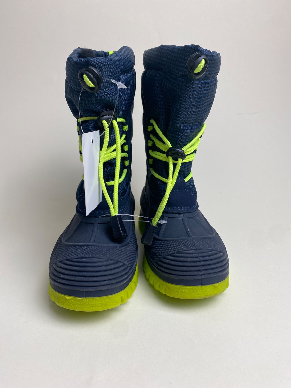 Stivali da neve CMP per bambini, blu navy e giallo neon