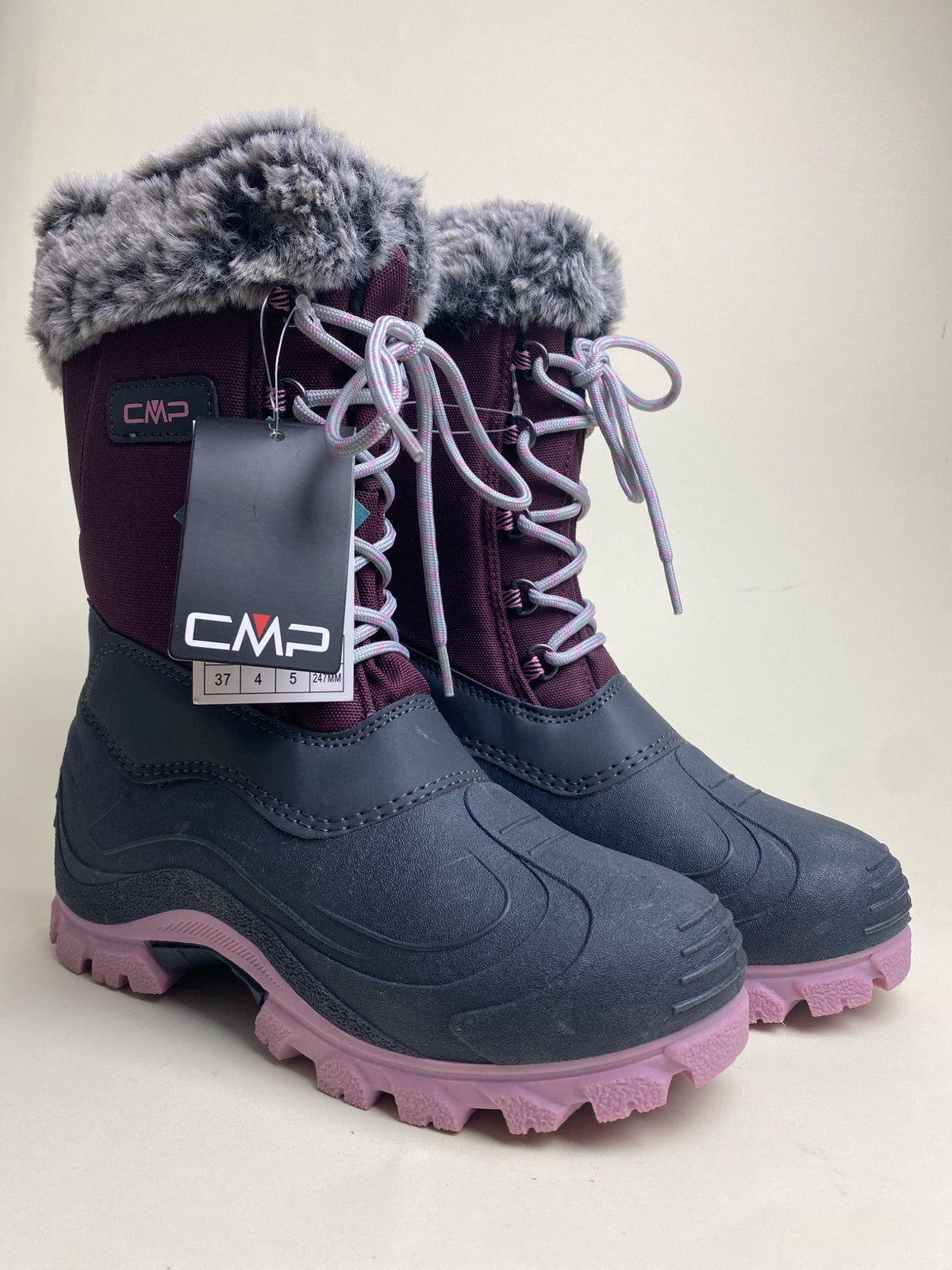 Stivali da neve CMP con pelliccia e lacci