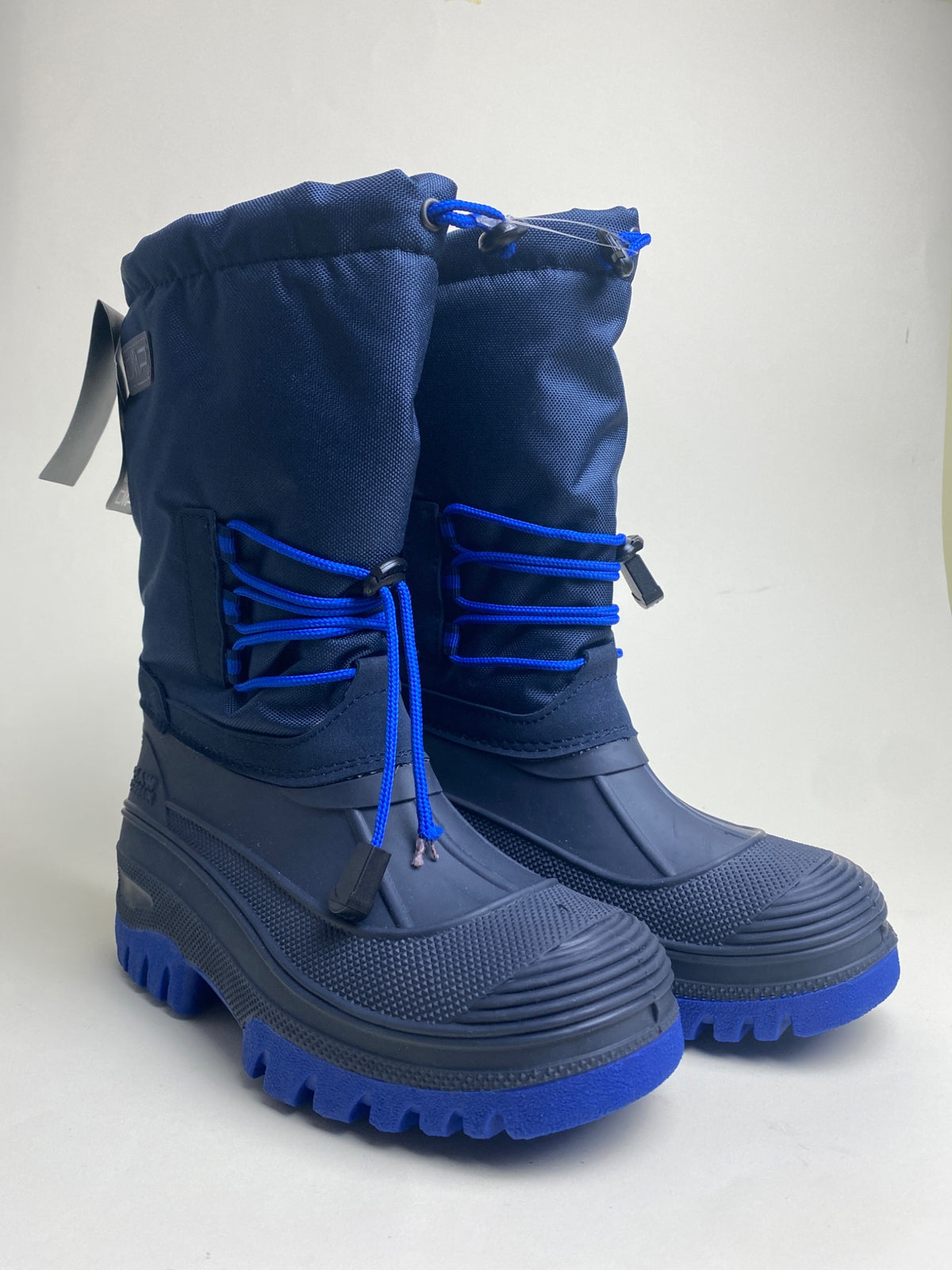 Stivali da neve blu con dettagli azzurri