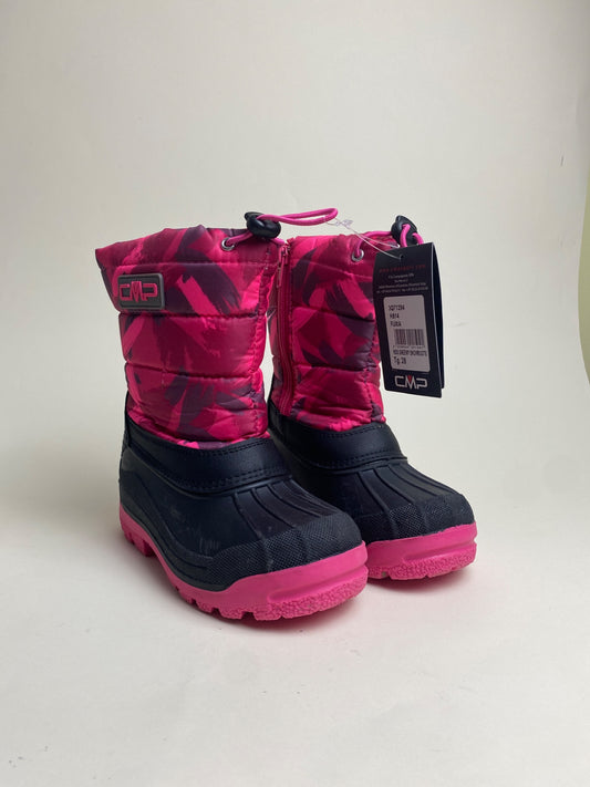 Stivali da neve per bambini CMP fucsia e blu