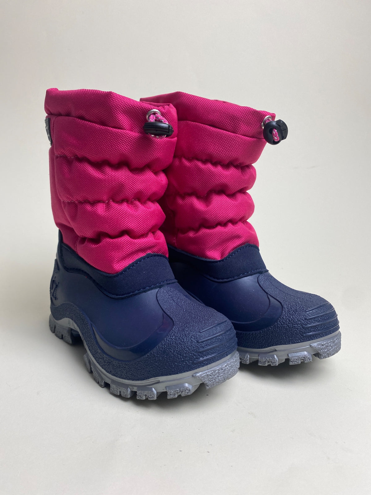 Stivali da neve per bambini fucsia e blu