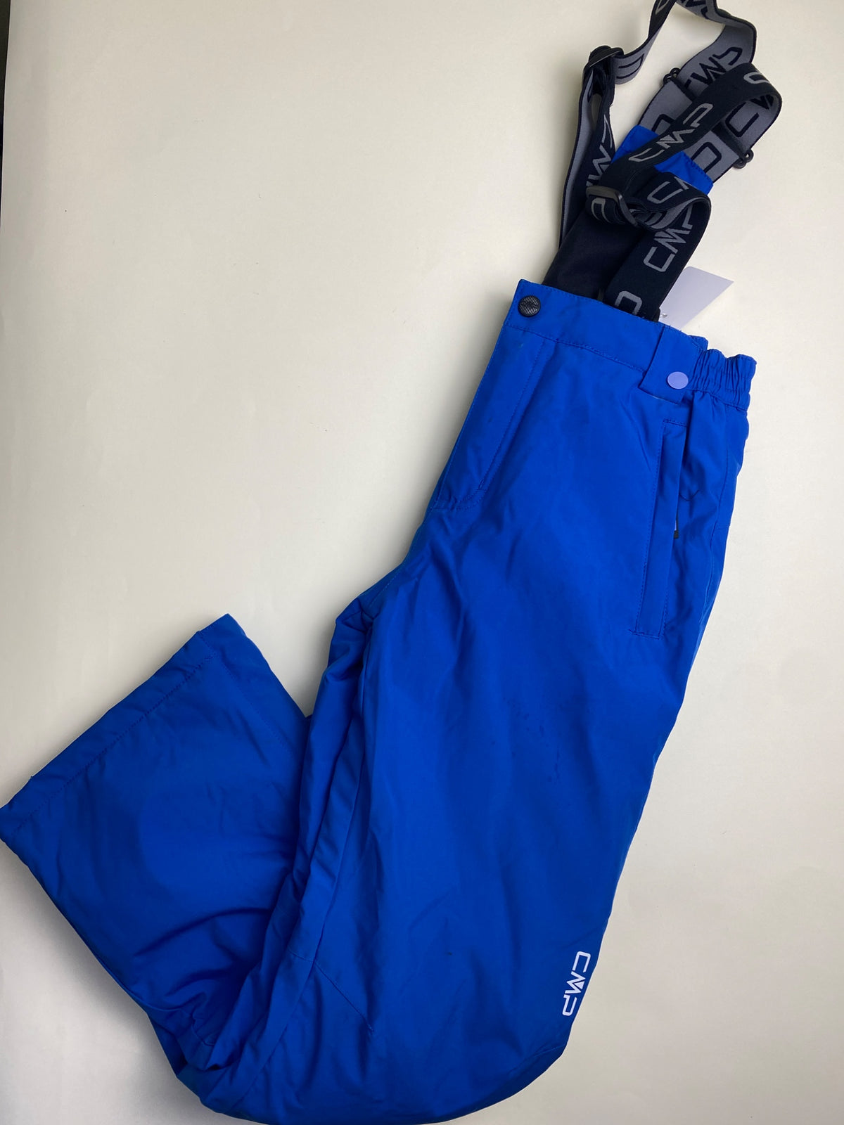 Pantaloni da Sci CMP Blu con Bretelle - reso ricondizionato con macchie