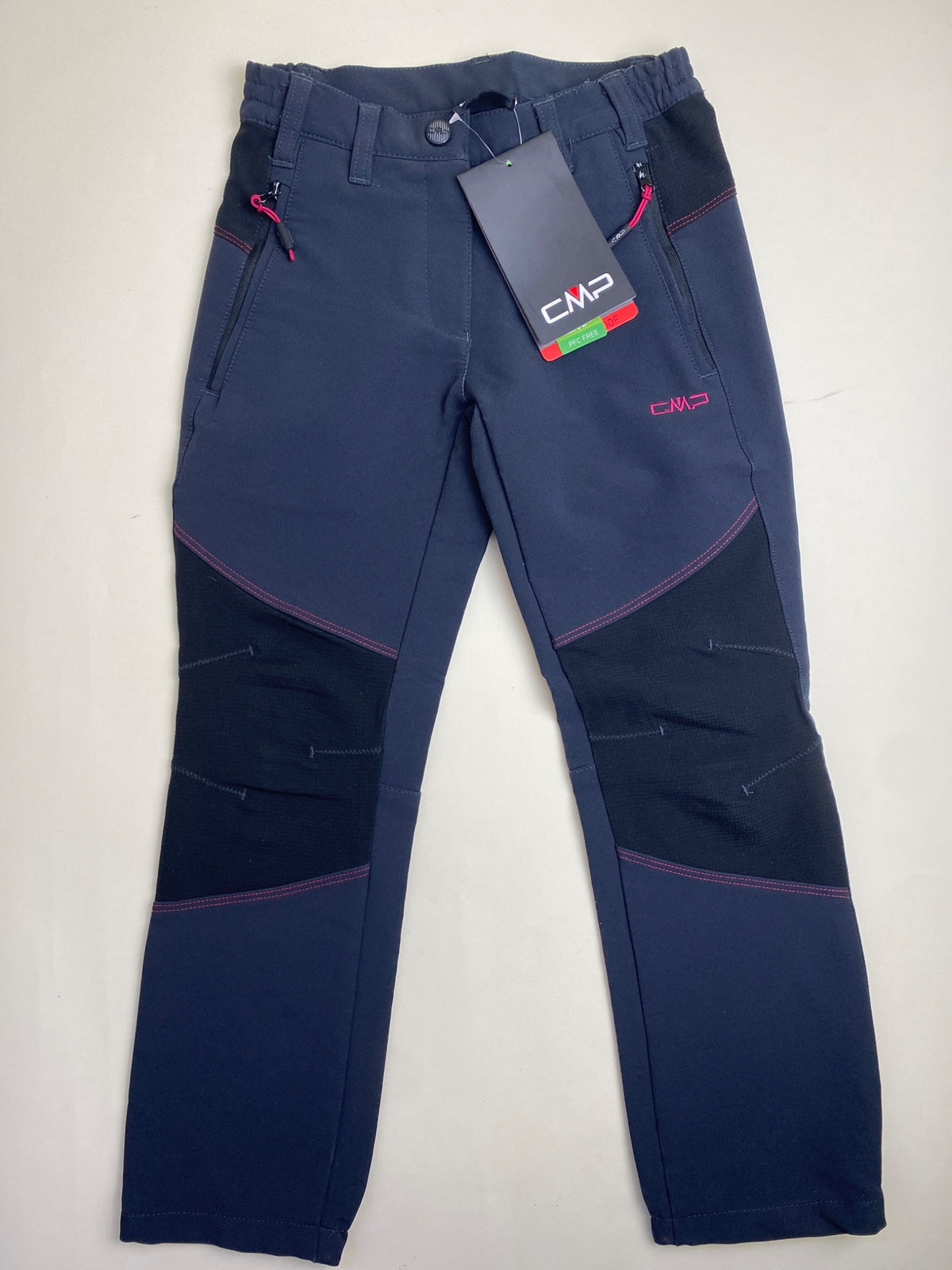 Pantaloni Tecnici CMP da Trekking grigio con dettagli rosa