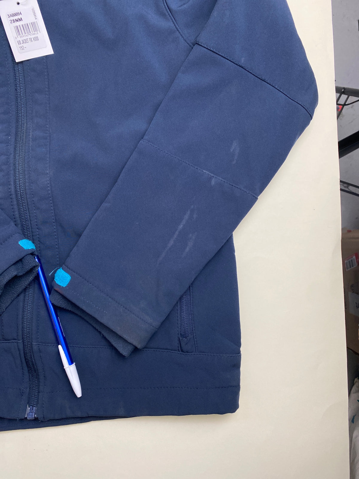 Giacca Softshell CMP Blu con Cappuccio - macchie lavabili