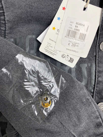 Camicia con cappuccio in denim lavato - manca bottone (presente uno di scorta)