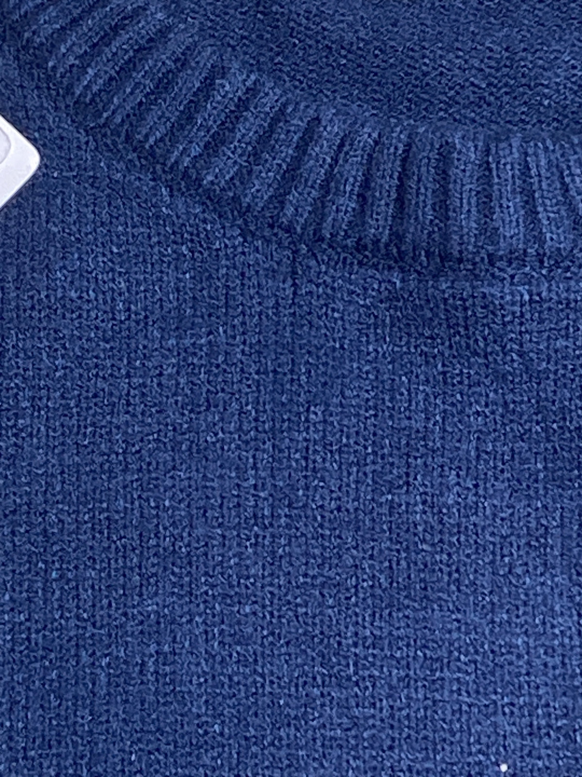Maglione girocollo blu scuro - micro difetto