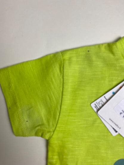 T-shirt Bambino Coccodrillo Verde Lime - piccole macchie