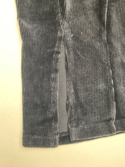 Pantaloni in velluto a coste con spacco