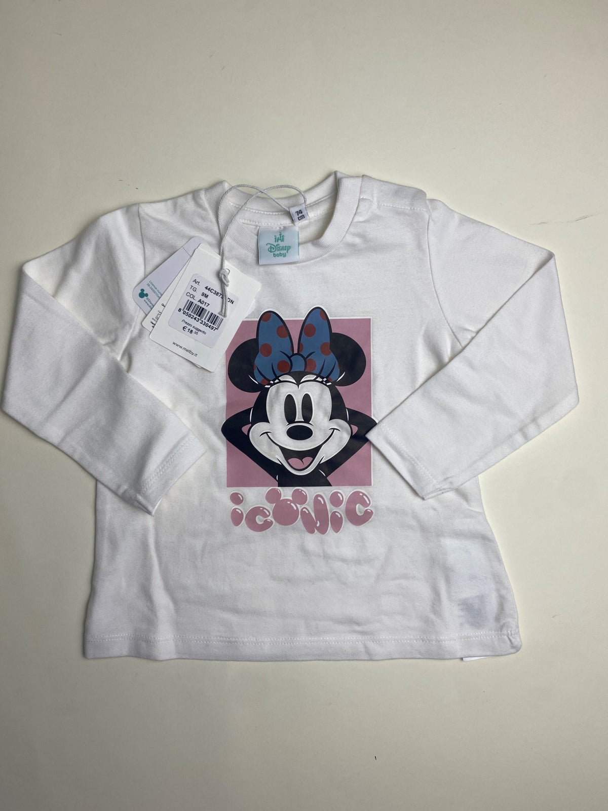 Maglietta maniche lunghe Disney Baby Minnie Mouse
