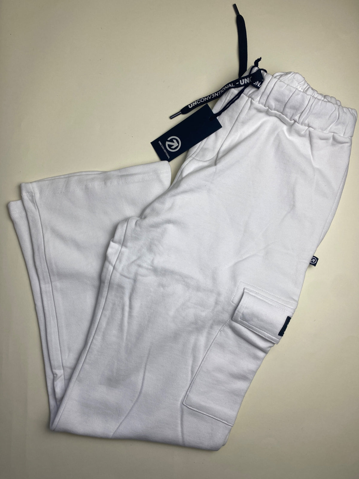 Pantaloni Cargo Felpa Bianchi - manca laccio coulisse