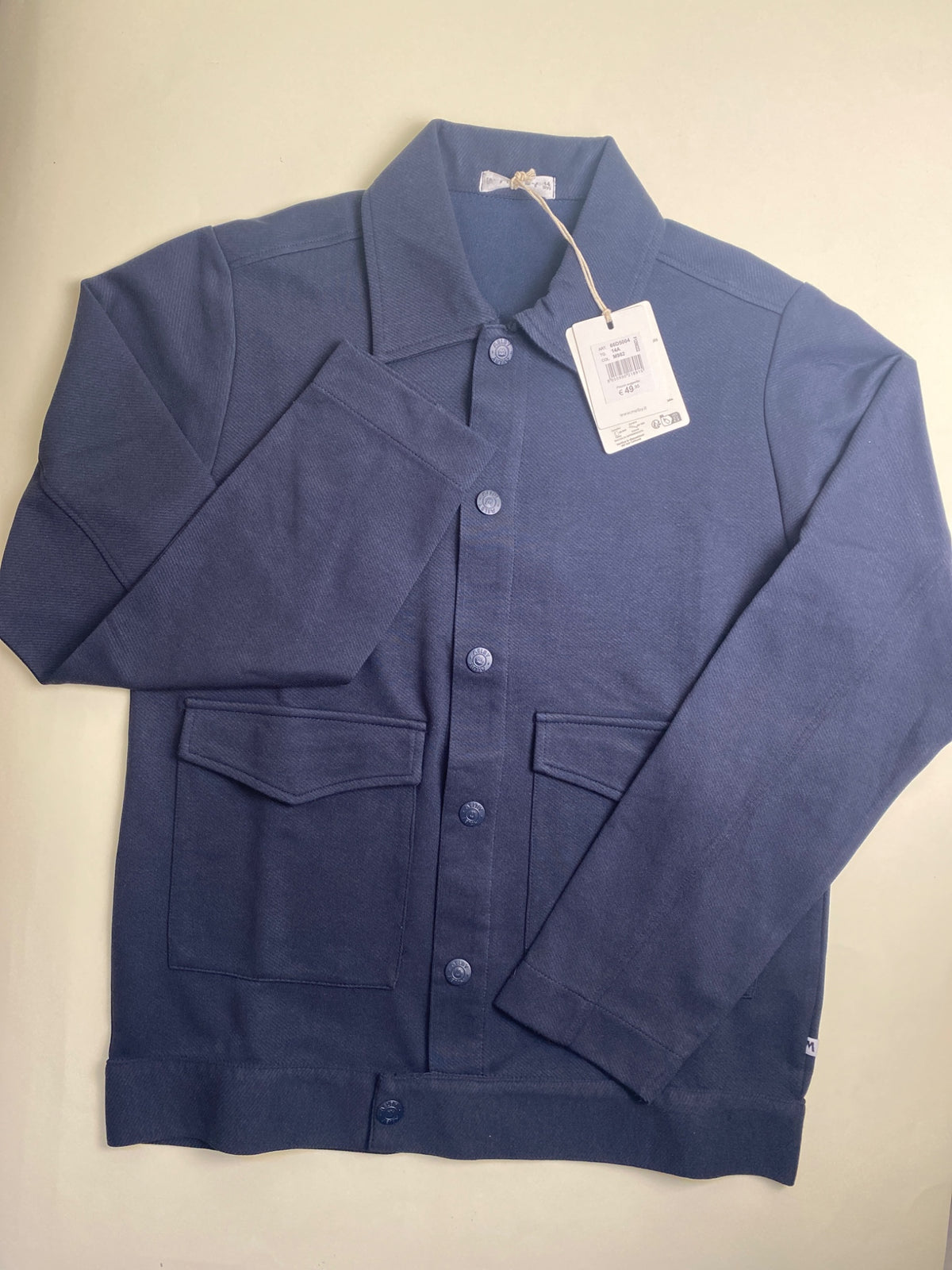 Giacca Overshirt Blu Navy con Bottoni