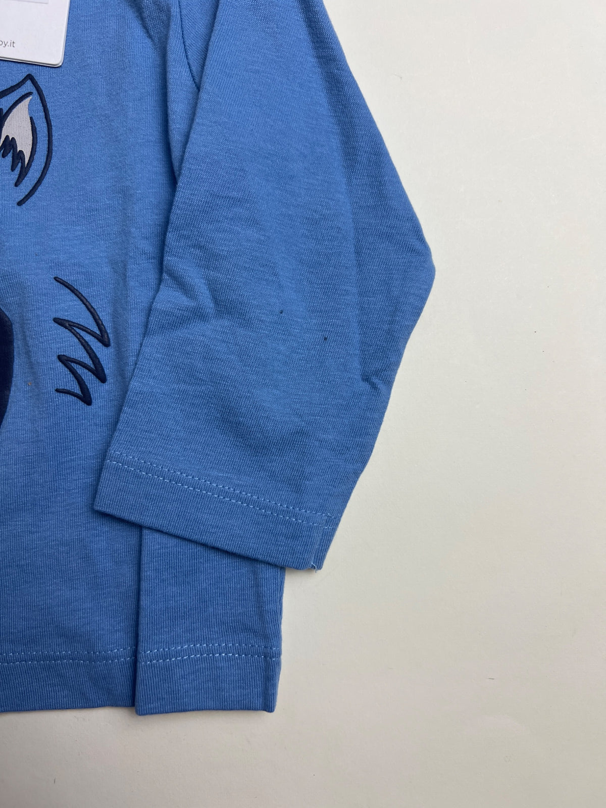 T-shirt a maniche lunghe neonato con stampa mostro