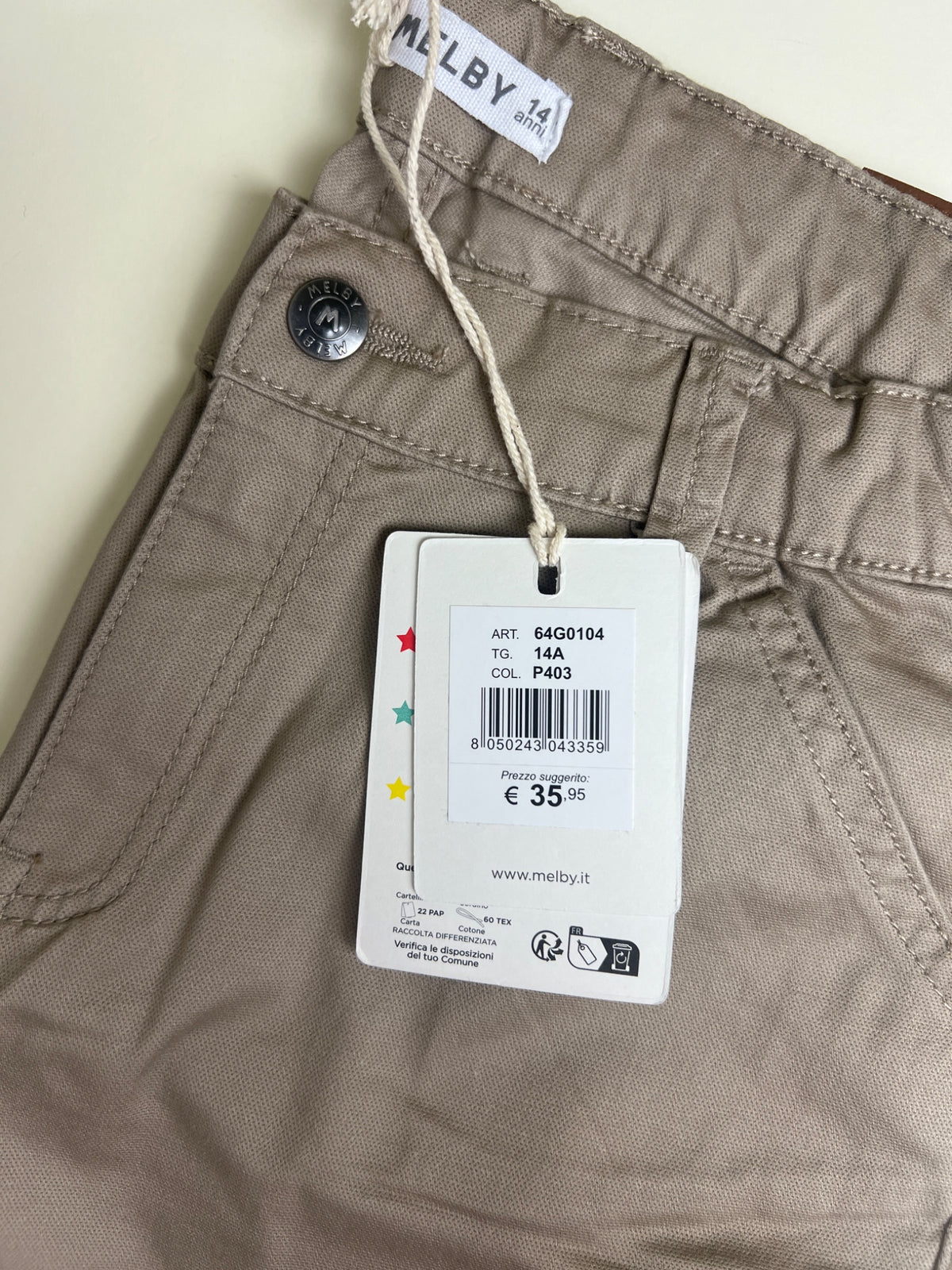Pantaloni Cargo Bambino