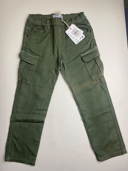 Pantaloni Cargo Verdi Melby - scolorito su gamba