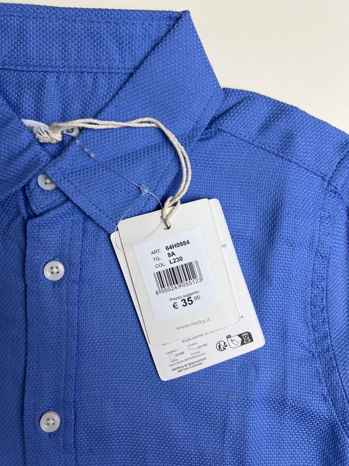 Camicia a maniche lunghe blu