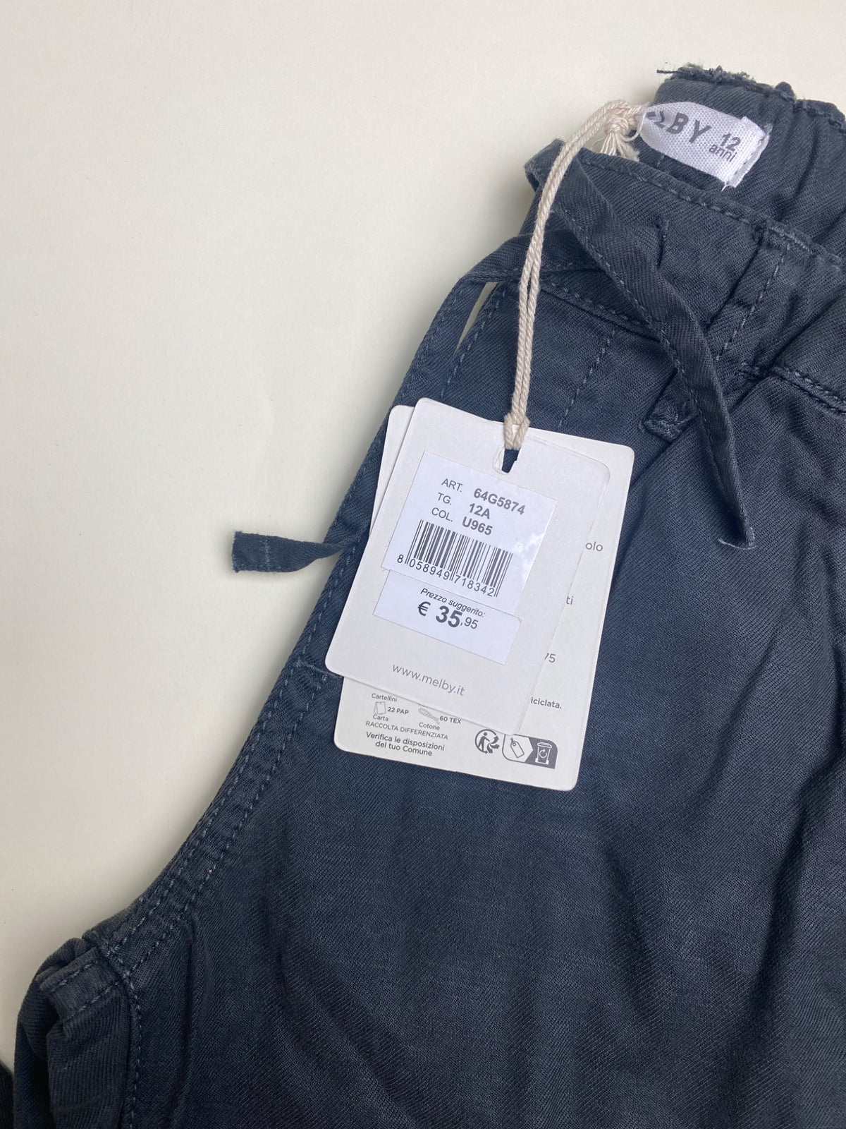 Pantaloni Jogger in cotone leggero