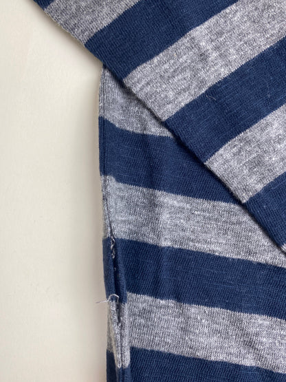Maglietta a maniche lunghe a righe Melby con scritta Sounds - fianco leggermente scucito